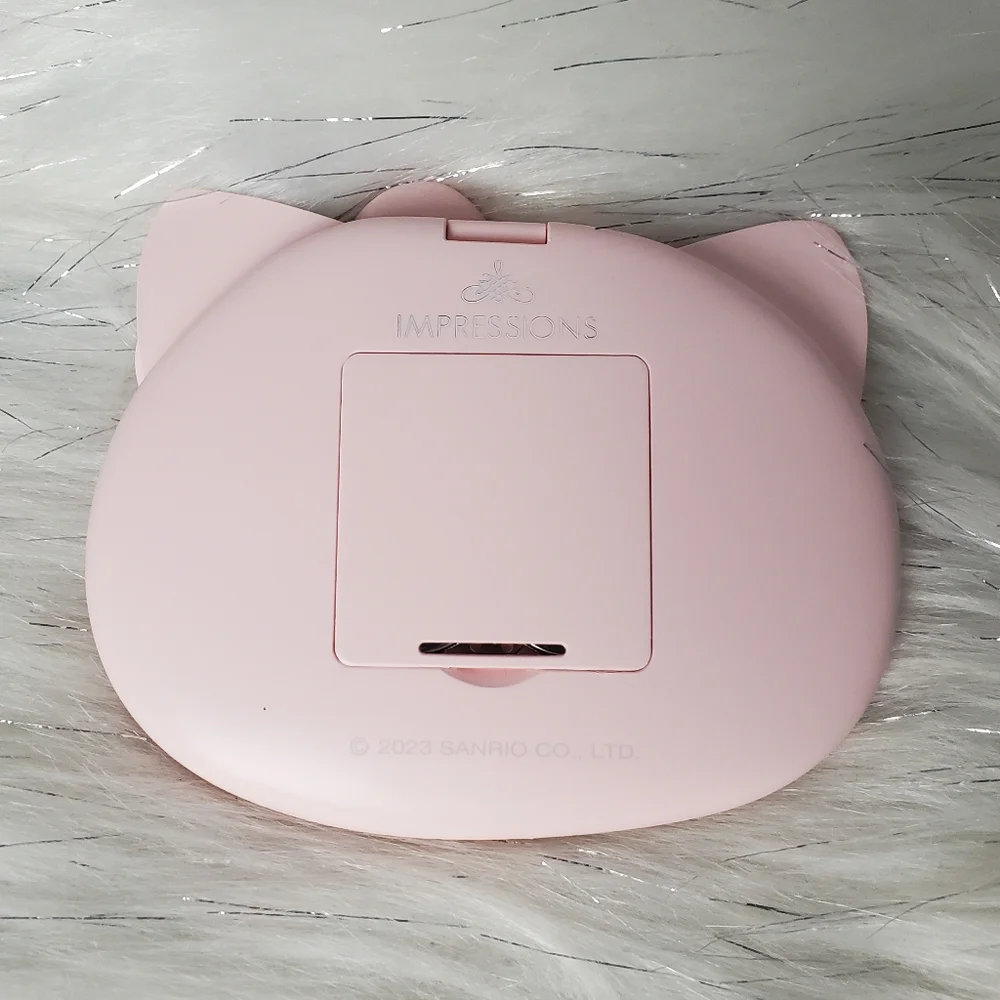 IMPRESSIONS FOR HELLO KITTY matte pink kawaii compact mirror